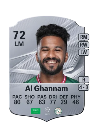 Al Ghannam - 72 - Rare EA FC 27 card