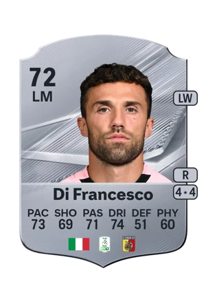 Di Francesco - 72 - Rare EA FC 27 card