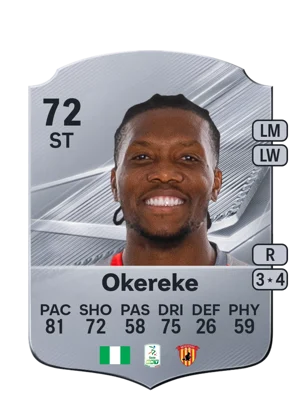Okereke - 72 - Rare EA FC 27 card