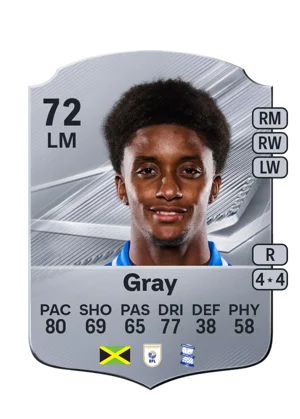 Gray - 72 - Rare EA FC 27 card