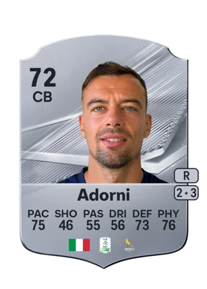 Adorni - 72 - Rare EA FC 27 card