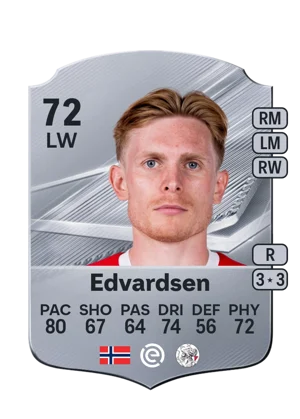 Edvardsen - 72 - Rare EA FC 27 card