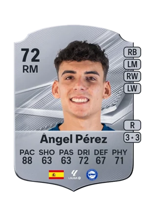 Ángel Pérez - 72 - Rare EA FC 27 card