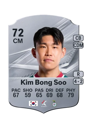 Kim Bong Soo - 72 - Rare EA FC 27 card