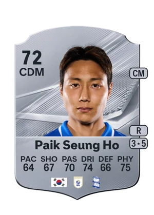 Paik Seung Ho - 72 - Rare EA FC 27 card
