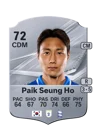 Paik Seung Ho - 72 - Rare