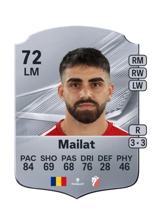 Mailat - 72 - Rare EA FC 27 card