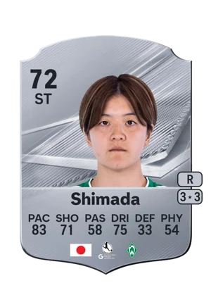 Shimada - 72 - Rare EA FC 27 card