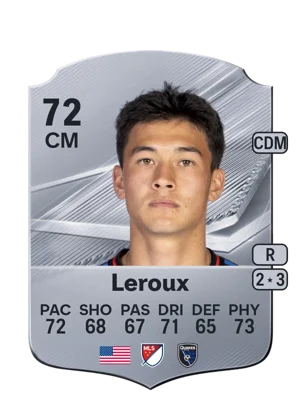 Leroux - 72 - Rare EA FC 27 card