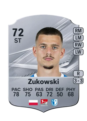 Żukowski - 72 - Rare EA FC 27 card