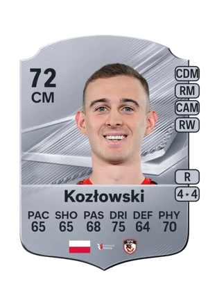 Kozłowski - 72 - Rare EA FC 27 card