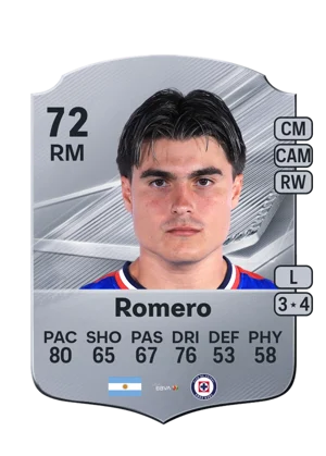 Romero - 72 - Rare EA FC 27 card
