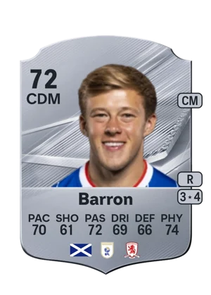 Barron - 72 - Rare EA FC 27 card