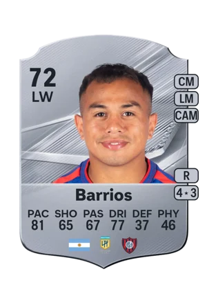Barrios - 72 - Rare EA FC 27 card