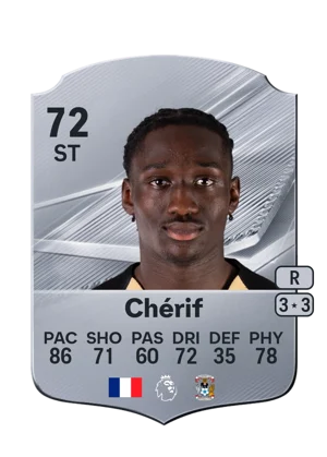 Chérif - 72 - Rare EA FC 27 card