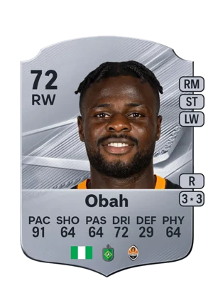 Obah - 72 - Rare EA FC 27 card