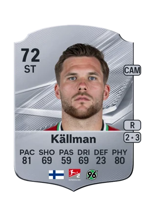 Källman - 72 - Rare EA FC 27 card