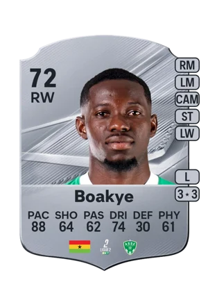 Boakye - 72 - Rare EA FC 27 card