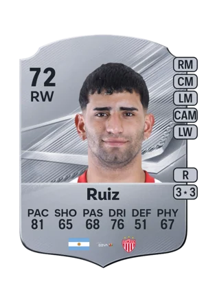 Ruiz - 72 - Rare EA FC 27 card