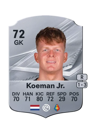 Koeman Jr. - 72 - Rare EA FC 27 card