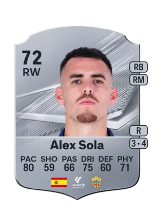 Álex Sola - 72 - Rare EA FC 27 card