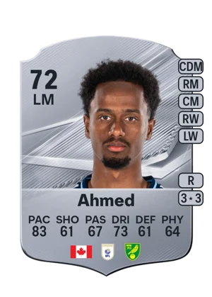 Ahmed - 72 - Rare EA FC 27 card