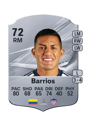 Barrios - 72 - Rare EA FC 27 card