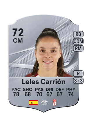 Leles Carrión - 72 - Rare EA FC 27 card