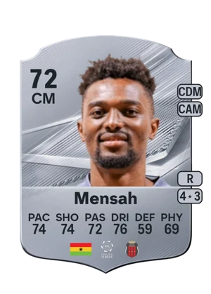 Mensah - 72 - Rare EA FC 27 card