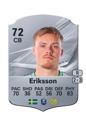 Eriksson - 72 - Rare EA FC 27 card