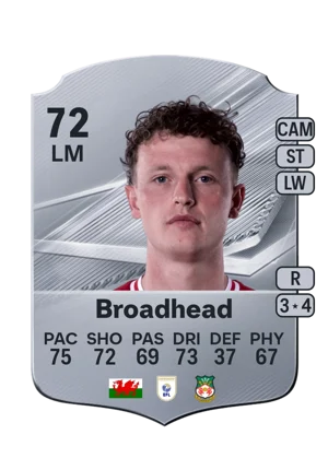 Broadhead - 72 - Rare EA FC 27 card