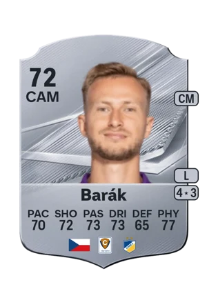 Barák - 72 - Rare EA FC 27 card