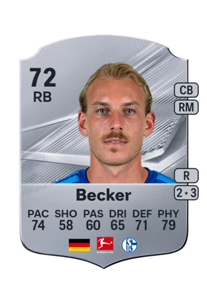 Becker - 72 - Rare EA FC 27 card
