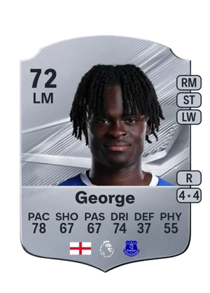 George - 72 - Rare EA FC 27 card