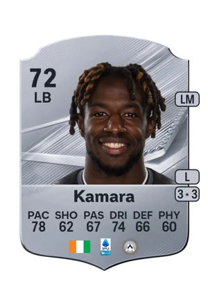 Kamara - 72 - Rare EA FC 27 card