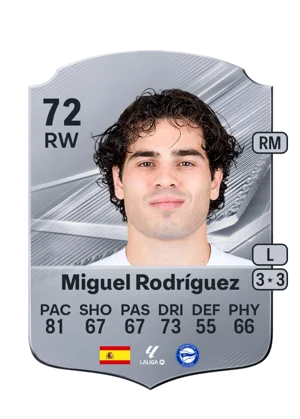 Miguel Rodríguez - 72 - Rare EA FC 27 card