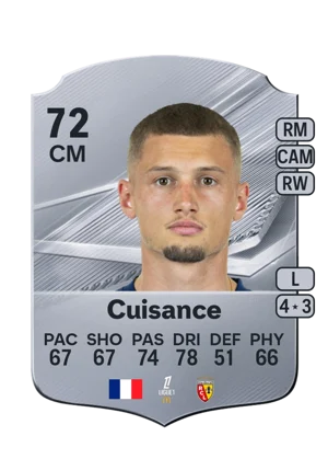Cuisance - 72 - Rare EA FC 27 card
