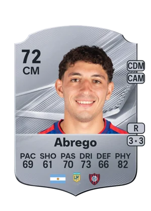 Abrego - 72 - Rare EA FC 27 card