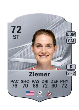 Ziemer - 72 - Rare EA FC 27 card