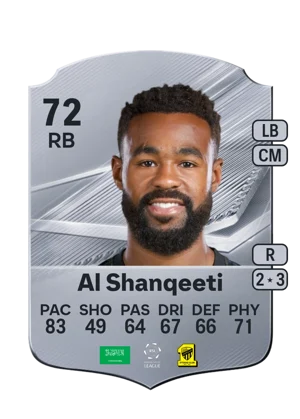 Al Shanqeeti - 72 - Rare EA FC 27 card