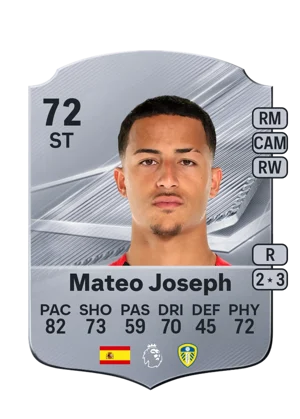 Mateo Joseph - 72 - Rare EA FC 27 card