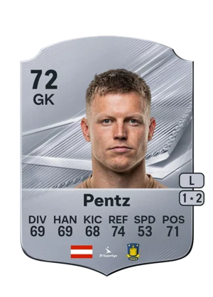 Pentz - 72 - Rare EA FC 27 card