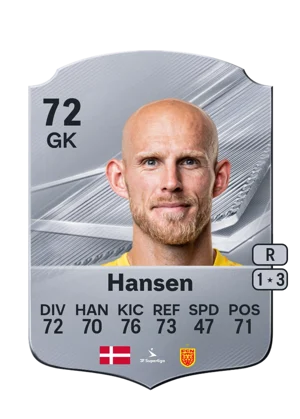 Hansen - 72 - Rare EA FC 27 card