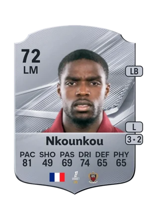 Nkounkou - 72 - Rare EA FC 27 card