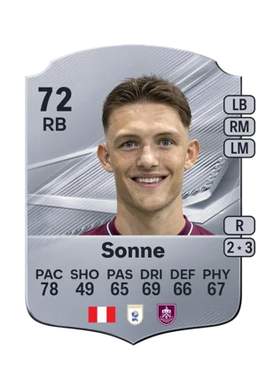 Sonne - 72 - Rare EA FC 27 card