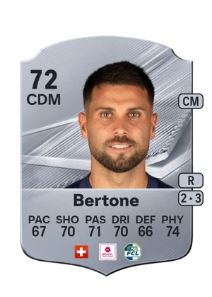 Bertone - 72 - Rare EA FC 27 card