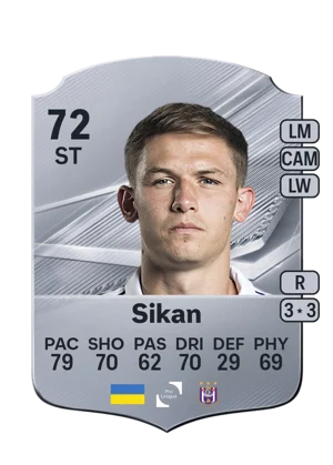Sikan - 72 - Rare EA FC 27 card