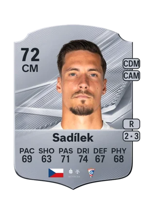 Sadílek - 72 - Rare EA FC 27 card