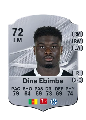 Dina Ebimbe - 72 - Rare EA FC 27 card