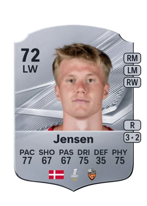 Jensen - 72 - Rare EA FC 27 card
